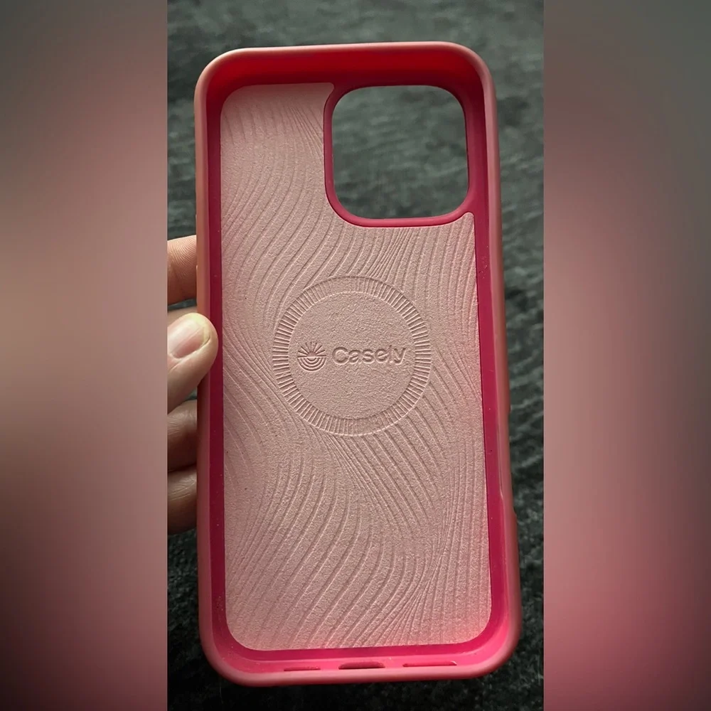 Casely Think Pink Solid Neon Pink Case, iPhone 16 Pro Max, GUC